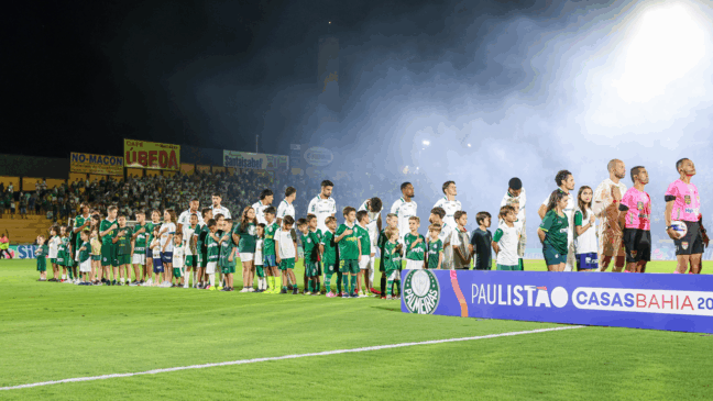 Partida entre SE Palmeiras e Novorizontino, válida pela quarta rodada do Campeonato Paulista, Série A1, no Estadio Jorge Ismael de Biasi, em Novo Horizonte-SP. (Foto: Fabio Menotti/Palmeiras/by Canon)
