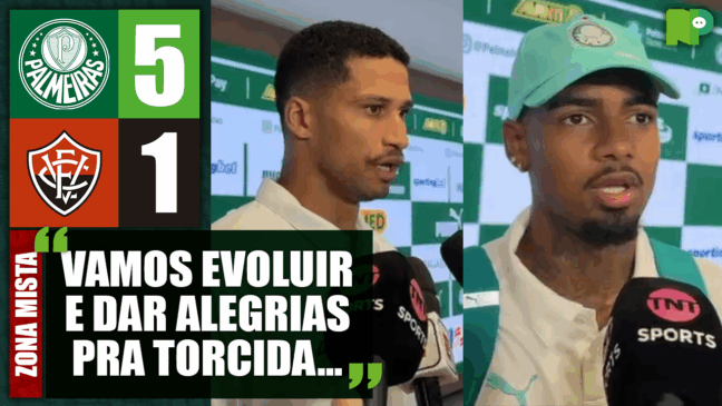 Veja o que os jogadores do Palmeiras falaram após goleada no Brasileirão