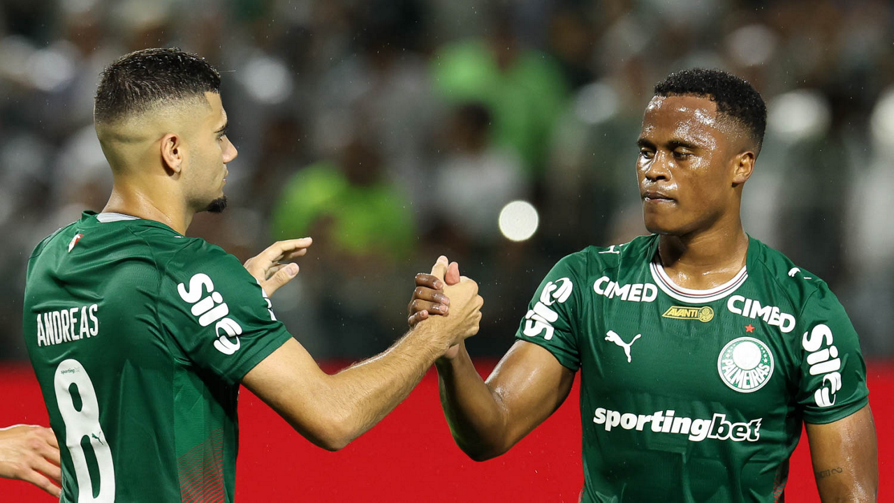 Arias em ação pelo Palmeiras (Foto: Cesar Greco / Palmeiras) Arias em ação pelo Palmeiras (Foto: Cesar Greco / Palmeiras)