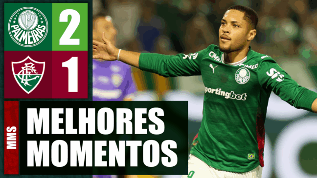 Assista aos melhores momentos da vitória do Palmeiras contra o Fluminense