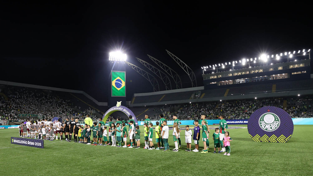 Palmeiras x Fluminense na Arena Barueri (Foto: Cesar Greco / Palmeiras) Palmeiras x Fluminense na Arena Barueri (Foto: Cesar Greco / Palmeiras)