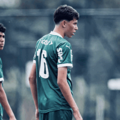 Jo&atilde;o Vassoler em a&ccedil;&atilde;o pelo Palmeiras (Foto: Rafael Assun&ccedil;&atilde;o)
