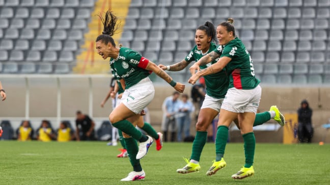Bia Zaneratto em ação pelo palmeiras (Foto: Fabio Menotti) 