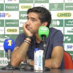 Abel Ferreira em coletiva de imprensa. Foto: Reprodu&ccedil;&atilde;o/TvPalmeiras Sportingbet