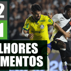 Assista aos melhores momentos de Vasco da Gama 2 x 1 Palmeiras pelo Brasileir&atilde;o