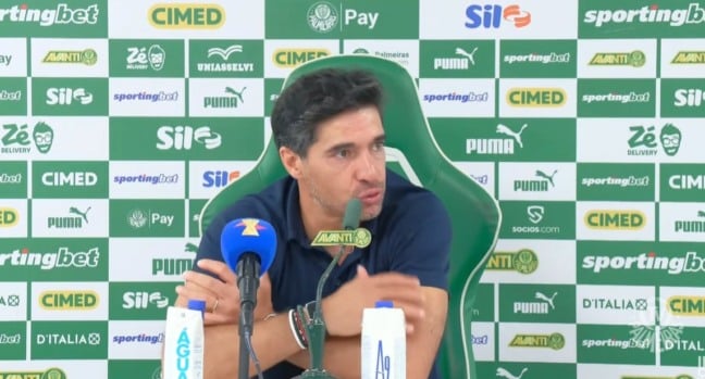 Abel em entrevista na Tv Palmeiras/Sportingbet