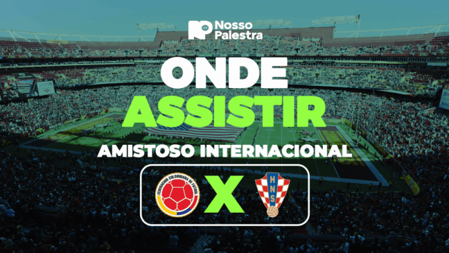 Colômbia x Croácia: onde assistir ao jogo que terá atleta do Palmeiras