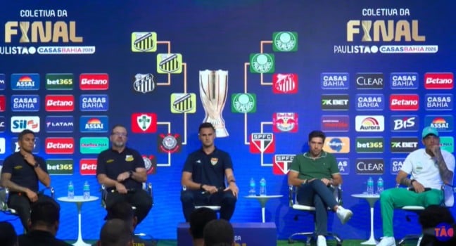 Em coletiva antes da final, Abel e Gustavo Gómez, do Palmeiras, destacam: 'Não existe jogo fácil no futebol brasileiro'