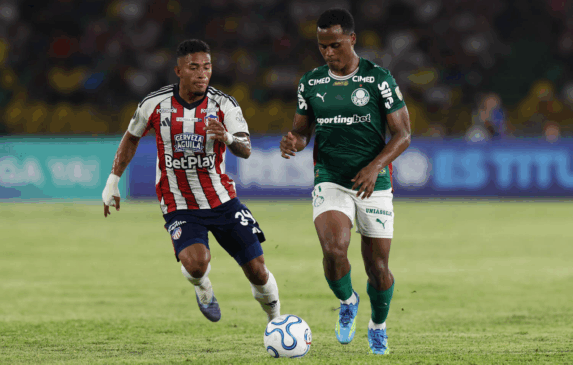 Jhon Arias em ação pelo Palmeiras (Foto: Cesar Greco / Palmeiras) 