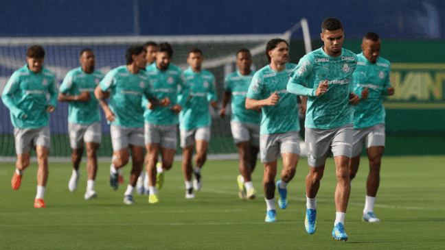 Andreas Pereira durante treino (Foto: Palmeiras)
