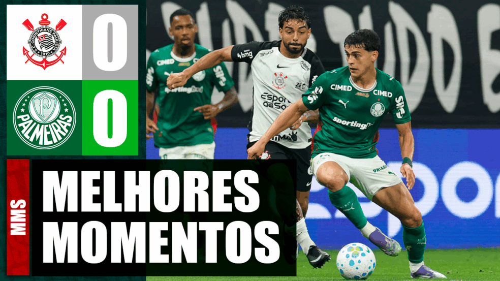 Assista aos melhores momentos do empate do Palmeiras contra o Corinthians Assista aos melhores momentos do empate do Palmeiras contra o Corinthians