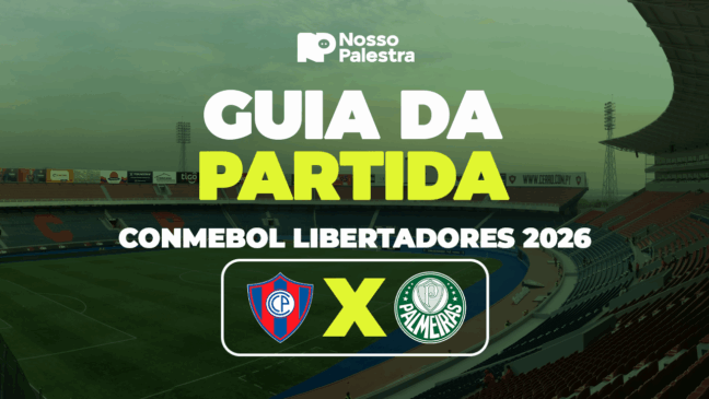 Cerro Porteño-PAR x Palmeiras: onde assistir ao vivo, horário e escalações do jogo pela Libertadores