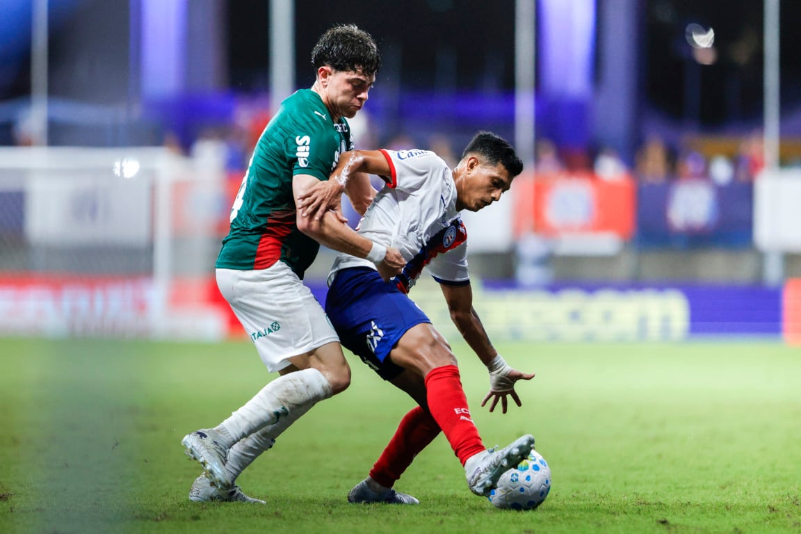 Giay em ação na partida entre Palmeiras e Bahia (Foto: Rafael Rodrigues/EC Bahia) Giay em ação na partida entre Palmeiras e Bahia (Foto: Rafael Rodrigues/EC Bahia)