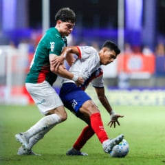 Giay em a&ccedil;&atilde;o na partida entre Palmeiras e Bahia (Foto: Rafael Rodrigues/EC Bahia)