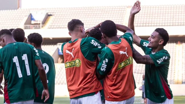 Palmeiras Sub-20 em ação pelo Campeonato Brasileiro (Foto: Fabio Menotti) 