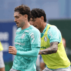 Palmeiras durante treinamento na Academia de Futebol 9Foto: Cesar Greco) 