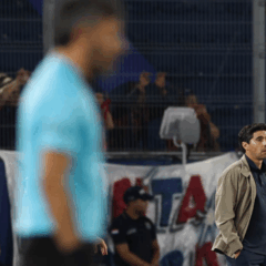 Abel Ferreira durante Palmeiras x Cerro Porte&ntilde;o (Foto: Cesar Greco / Palmeiras) 