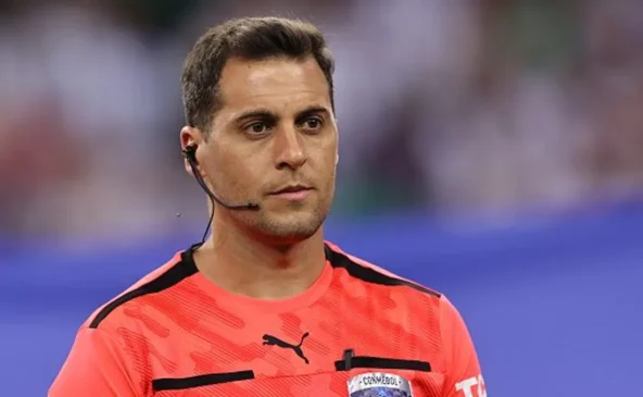 Gustavo Tejera durante partida da Libertadores (Foto: Reprodução / CONMEBOL) 