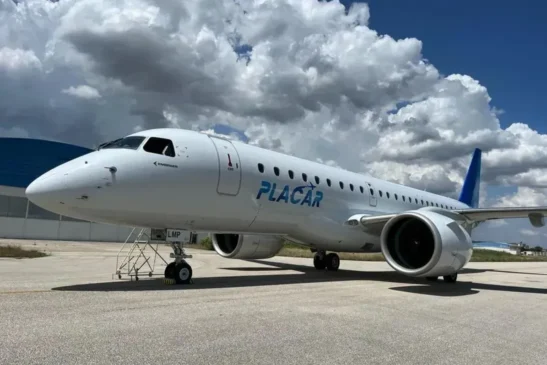 Avião da Placar Linhas Aéreas 