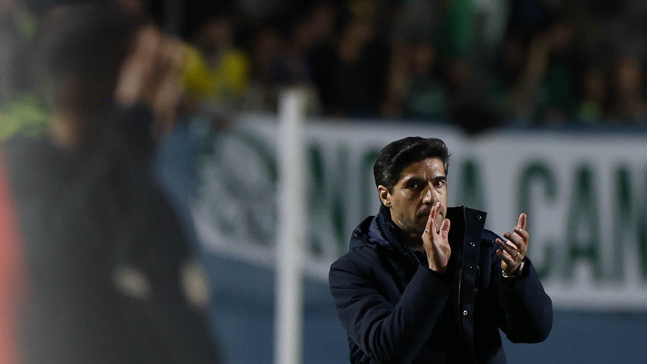 Abel Ferreira em partida do Palmeiras (Foto: Cesar Greco) Abel Ferreira em partida do Palmeiras (Foto: Cesar Greco)