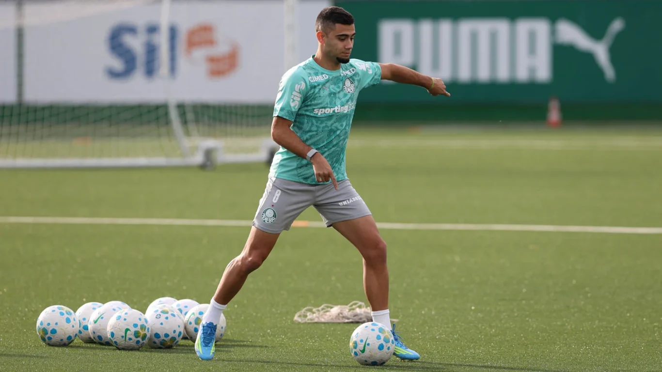 Andreas Pereira em ação pelo Palmeiras (Foto: Cesar Greco)