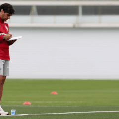 O t&eacute;cnico Abel Ferreira, da SE Palmeiras, durante treinamento, na Academia de Futebol. (Foto: Cesar Greco/Palmeiras/by Canon)
