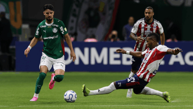 Flaco López em ação pelo Palmeiras (Foto: Cesar Greco) 