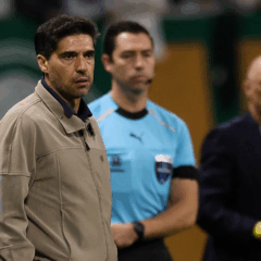 O t&eacute;cnico Abel Ferreira, da SE Palmeiras, em jogo contra a equipe do Junior FC, durante partida v&aacute;lida pela fase de grupos, da Conmebol Libertadores, na arena Allianz Parque. (Foto: Cesar Greco/Palmeiras/by Canon)
