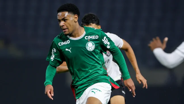 Eduardo em ação pelo Palmeiras (Foto: Cesar Greco)