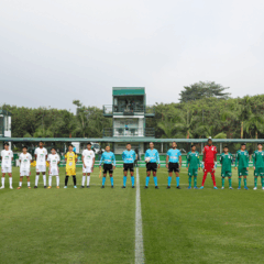 Partida entre Palmeiras e Uni&atilde;o Mogi, v&aacute;lida pela quarta rodada da primeira fase do Campeonato Paulista Sub-15, na Academia de Futebol 2, em Guarulhos-SP. (Foto: Fabio Menotti/Palmeiras/by Canon)
