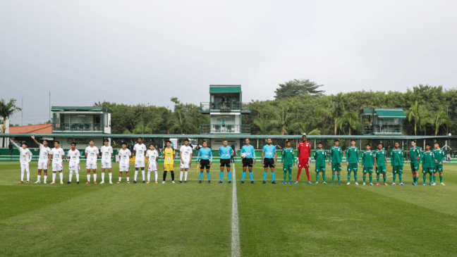 Partida entre Palmeiras e União Mogi, válida pela quarta rodada da primeira fase do Campeonato Paulista Sub-15, na Academia de Futebol 2, em Guarulhos-SP. (Foto: Fabio Menotti/Palmeiras/by Canon)
