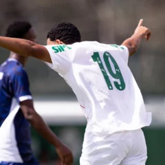 Palmeiras Sub-17 em a&ccedil;&atilde;o (Foto: Rafael Assun&ccedil;&atilde;o) 