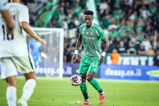 Pedrão em ação pelo Maccabi Haifa (Foto:Divulgação / Maccabi Haifa)
