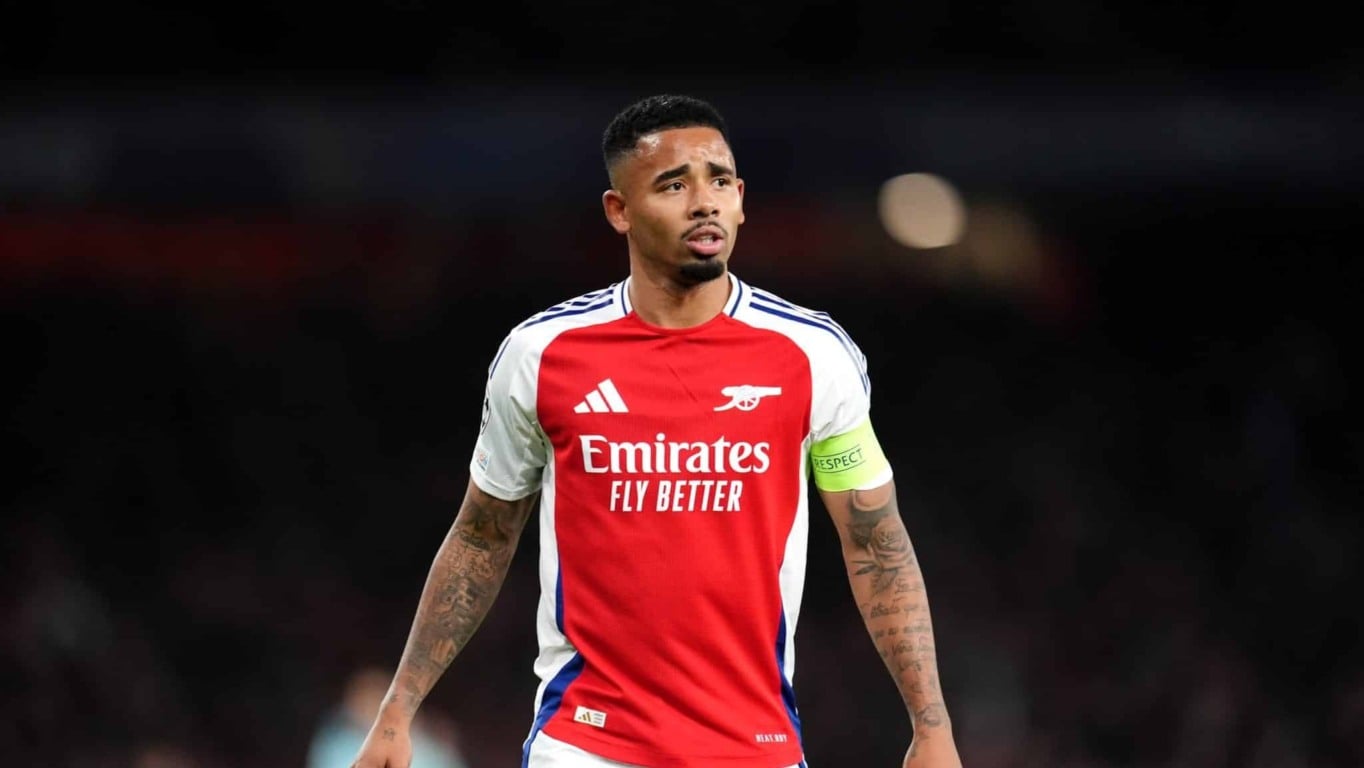 Gabriel Jesus em ação pelo Arsenal (Foto: Reprodução) Gabriel Jesus em ação pelo Arsenal (Foto: Reprodução)