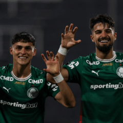 Ramon Sosa e Flaco Lopez (Foto: Cesar Greco / Palmeiras) 
