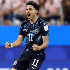 Maur&iacute;cio marca em sua estreia na Copa do Mundo 2026. Foto: Sarah Stier/FIFA