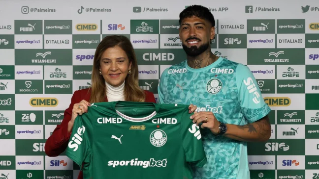BARBOZA É APRESENTADO COMO NOVO REFORÇO DO PALMEIRAS