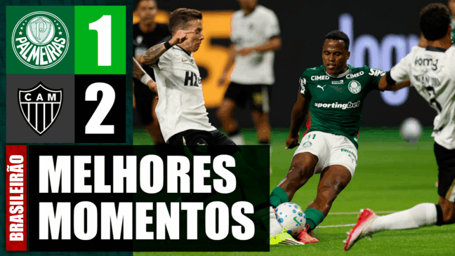 Assista aos melhores momentos da derrota do Palmeiras diante do Atlético-MG