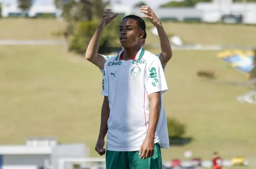 Gabriel Bueno é o artilheiro da Copa do Brasil Sub-15 (Foto: Rafael Ribeiro/CBF)
