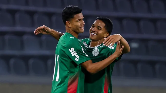 Sub-15 faz 12 a 0 e Sub-17 goleia por 9 a 0; Palmeiras mantém campanha dominante no Paulista