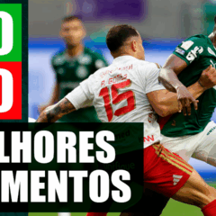 Assista aos melhores momentos de empate do Palmeiras