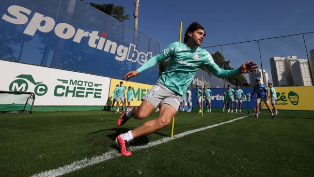 Palmeiras dá sequência em preparação para enfrentar Cerro Porteño; veja condição física de Paulinho