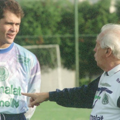 Marcos com Valdir Joaquim de Moraes na Academia de Futebol (Foto: Reprodu&ccedil;&atilde;o)
