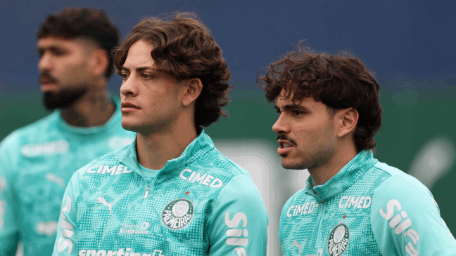 O jogador Mauricio, da SE Palmeiras, durante treinamento, na Academia de Futebol. (Foto: Cesar Greco/Palmeiras/by Canon)
