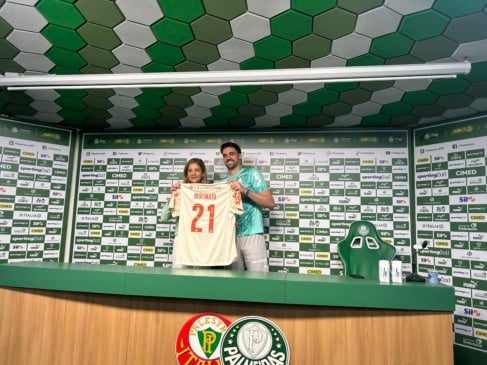 Bruno Bertinato é apresentado no Palmeiras e diz que se inspira em Jailson: 'Me motiva'