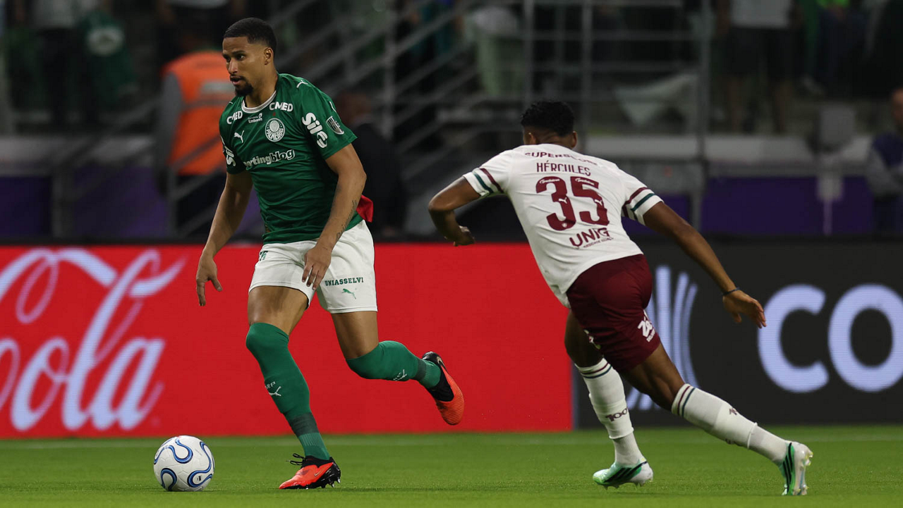 O jogador Murilo, da SE Palmeiras, em jogo contra a equipe do Fluminense FC, durante partida válida pela semi final, volta, da Conmebol Libertadores, na arena Nubank Parque. (Foto: Cesar Greco/Palmeiras/by Canon)
O jogador Murilo, da SE Palmeiras, em jogo contra a equipe do Fluminense FC, durante partida válida pela semi final, volta, da Conmebol Libertadores, na arena Nubank Parque. (Foto: Cesar Greco/Palmeiras/by Canon)