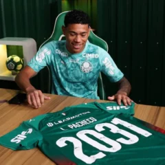 Luis Pacheco est&aacute; na base do Palmeiras desde 2021 (Foto: Cesar Greco/Palmeiras/by Canon)
