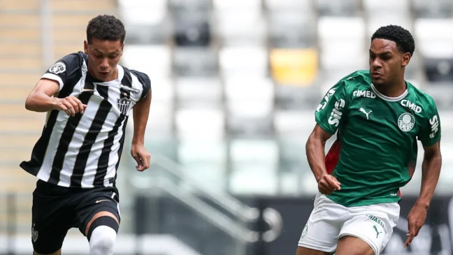 Palmeiras é derrotado pelo Atlético-MG e precisa reverter desvantagem nas quartas do Brasileiro Sub-17