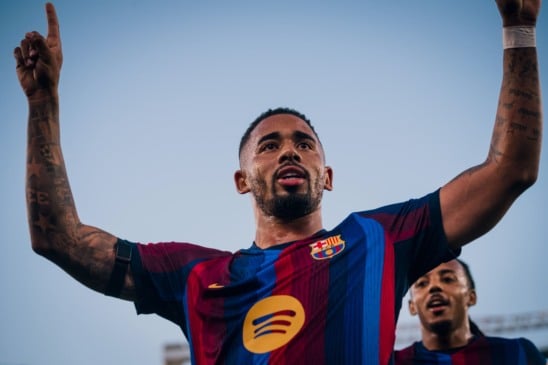 Gabriel Jesus está na primeira temporada pelo Barcelona (Foto: Divulgação)